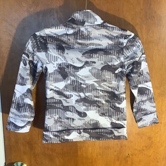 Adidas GUC boys gray/white zip up Size 6 - Picture 4 of 5